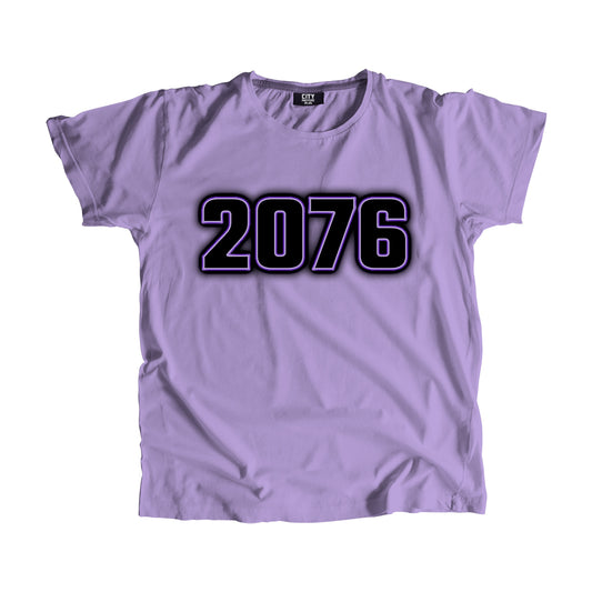2076 Year Men Unisex T-Shirt (Iris Lavender)