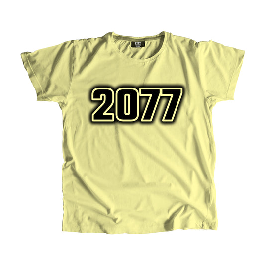 2077 Year Men Unisex T-Shirt (Butter Yellow)