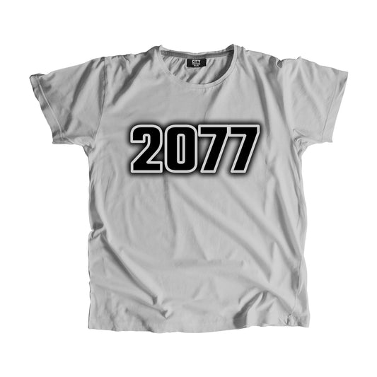 2077 Year Men Unisex T-Shirt (Melange Grey)