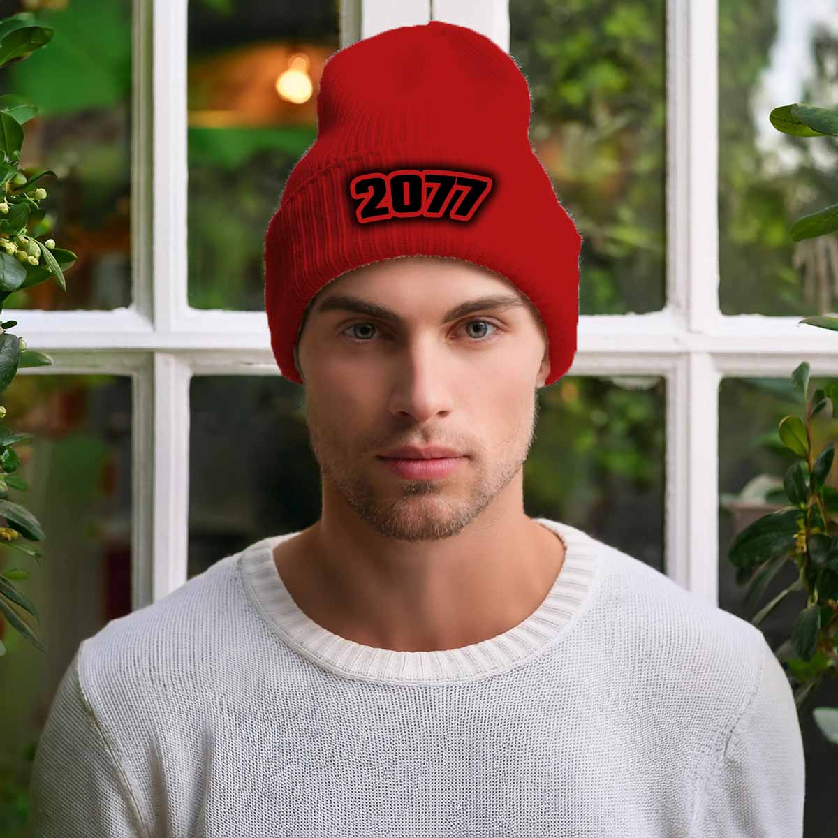Beanie Plus  2077 Year Beanie | Vintage & Future Year Knit Winter Hat