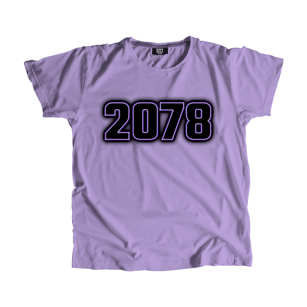 2078 Year Men Unisex T-Shirt (Iris Lavender)