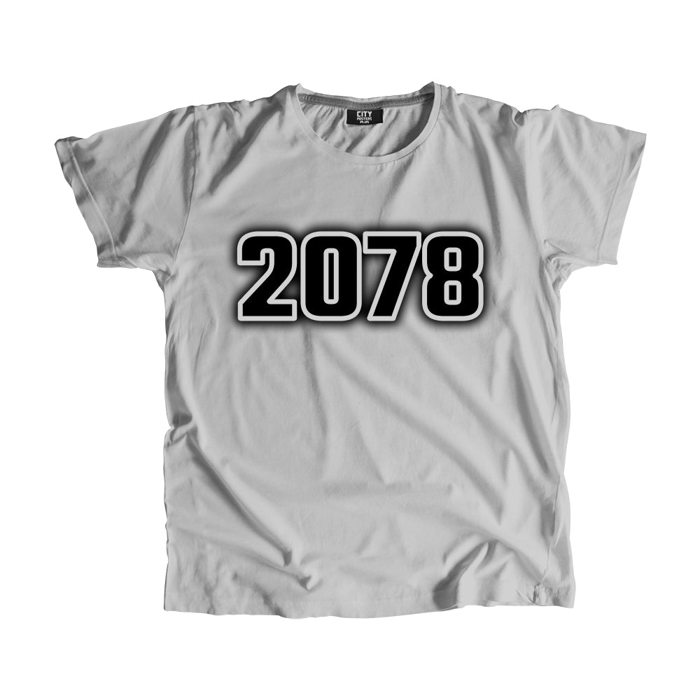 2078 Year Men Unisex T-Shirt (Melange Grey)