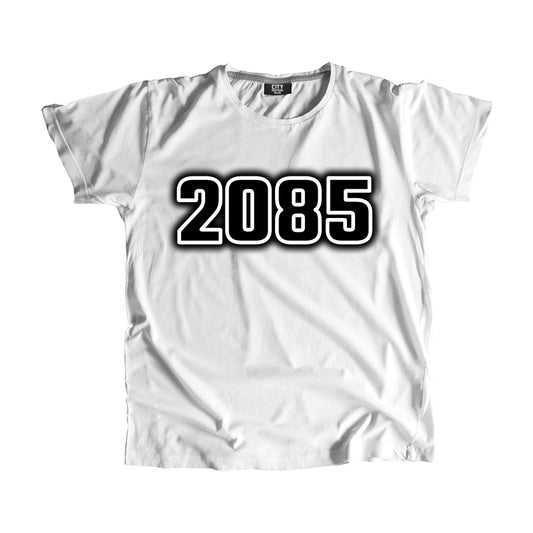 2085 Year Men Unisex T-Shirt (White)