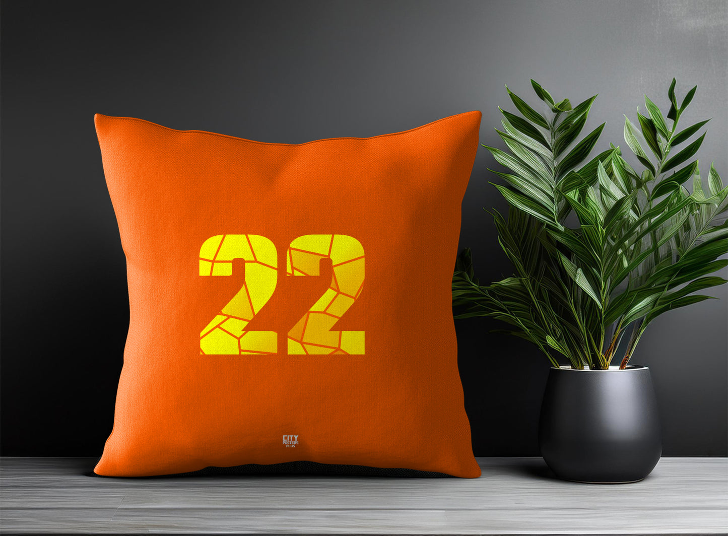 Print Deliver Plus 22 Number Square & Rectangle Pillow Cases | Modern Numeric Throw Pillow Covers 
