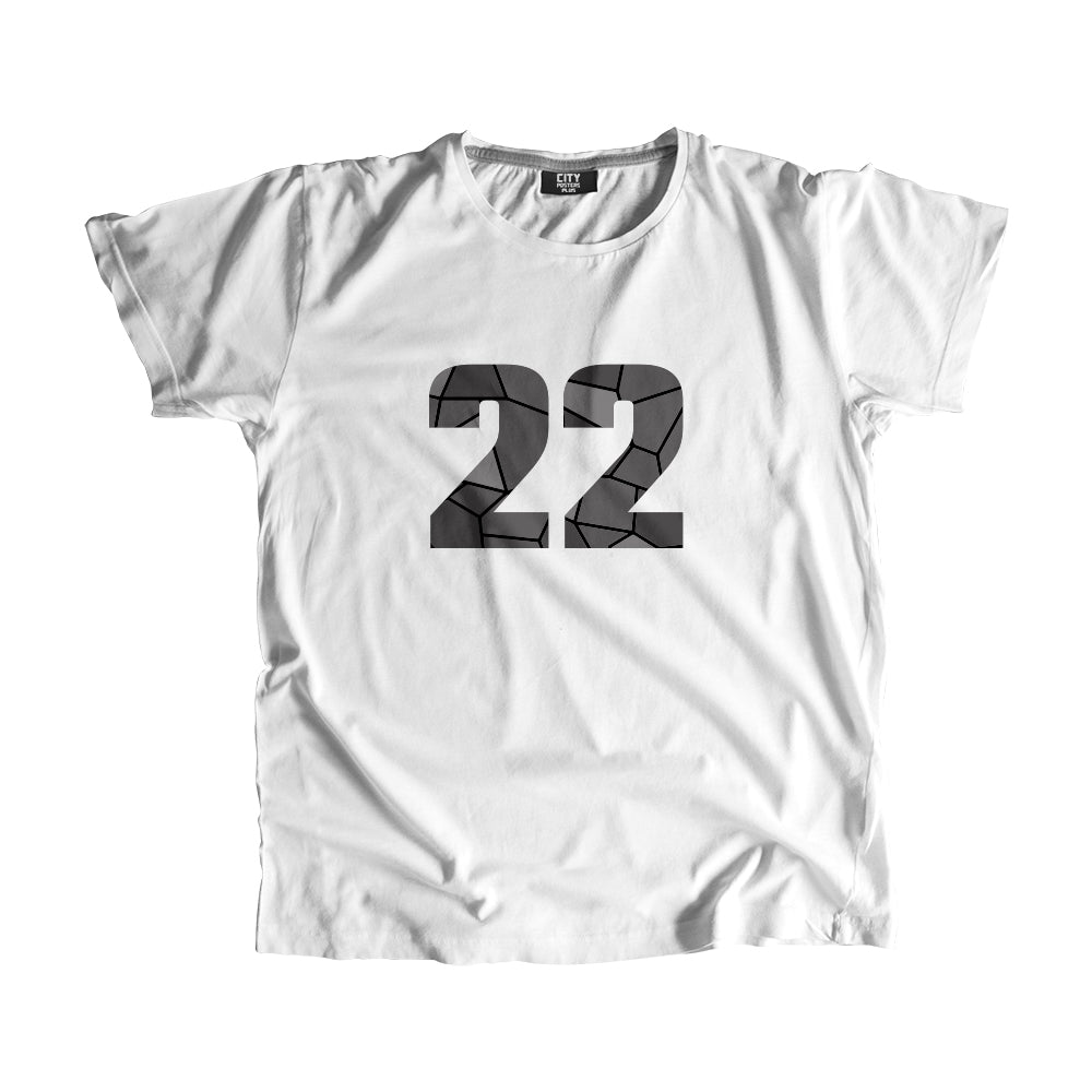 22 Number Men Unisex T-Shirt (White)