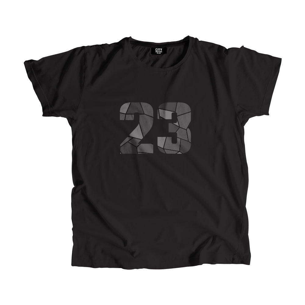 23 Number Men Unisex T-Shirt (Black)