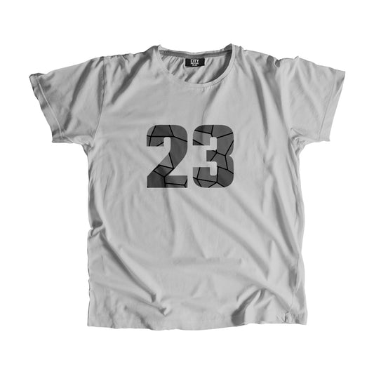 23 Number Men Unisex T-Shirt (Melange Grey)