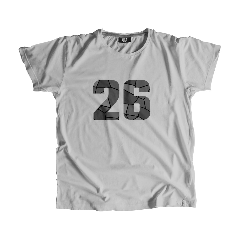 26 Number Men Unisex T-Shirt (Melange Grey)