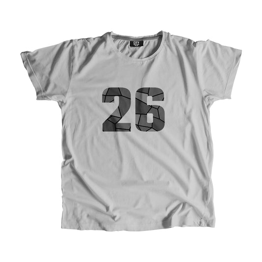 26 Number Men Unisex T-Shirt (Melange Grey)