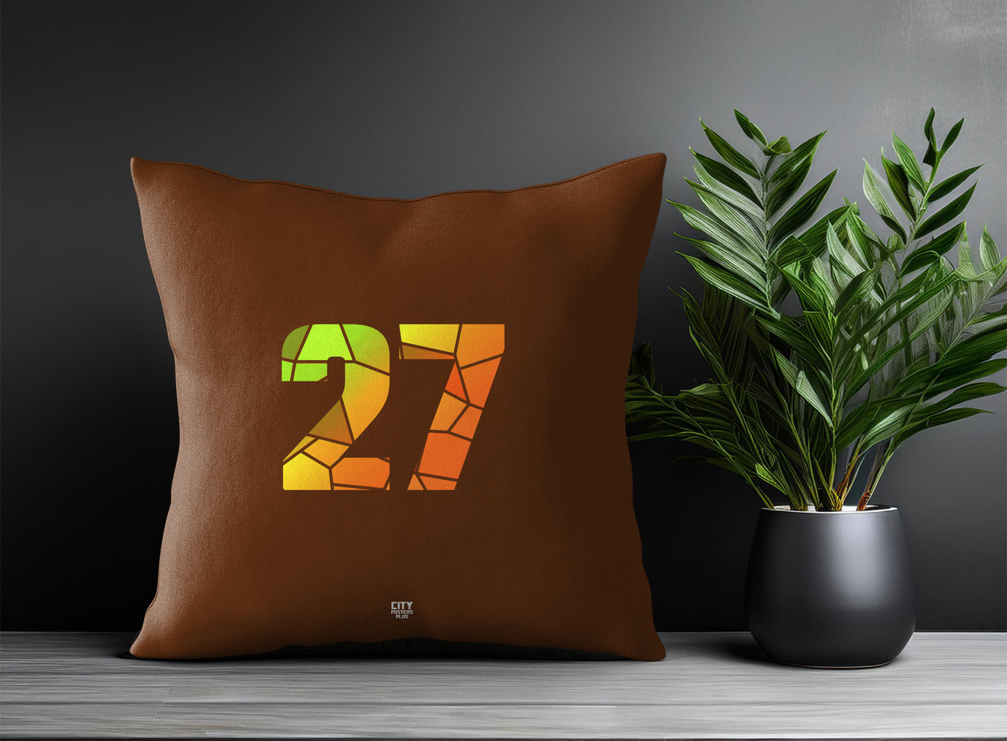Print Deliver Plus 27 Number Square & Rectangle Pillow Cases | Modern Numeric Throw Pillow Covers 