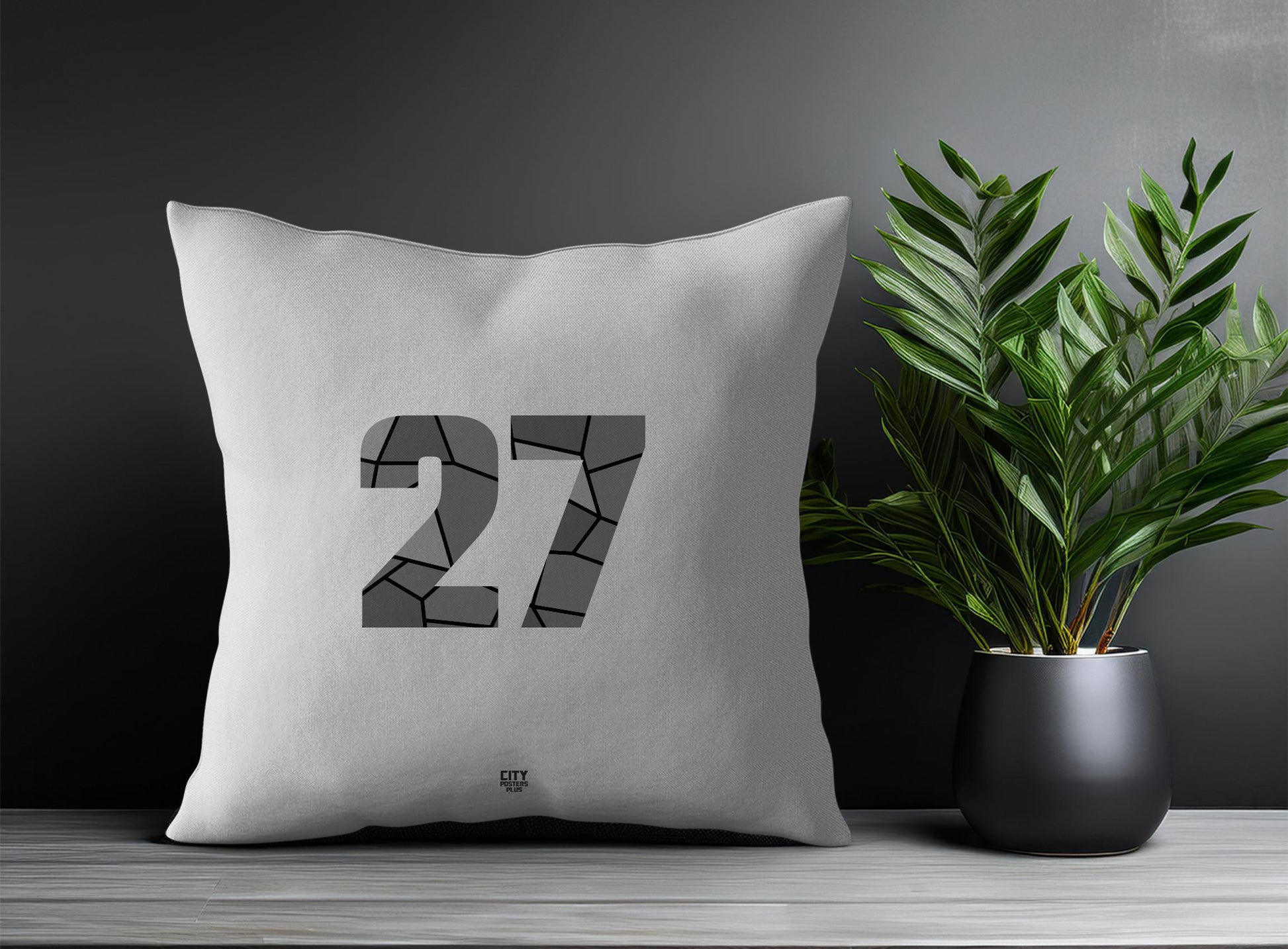 Print Deliver Plus 27 Number Square & Rectangle Pillow Cases | Modern Numeric Throw Pillow Covers 