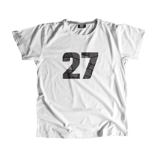 27 Number Men Unisex T-Shirt (White)