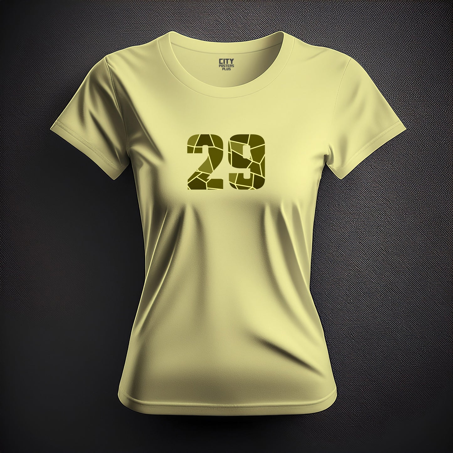 29 Number Women T-Shirt (Butter Yellow)