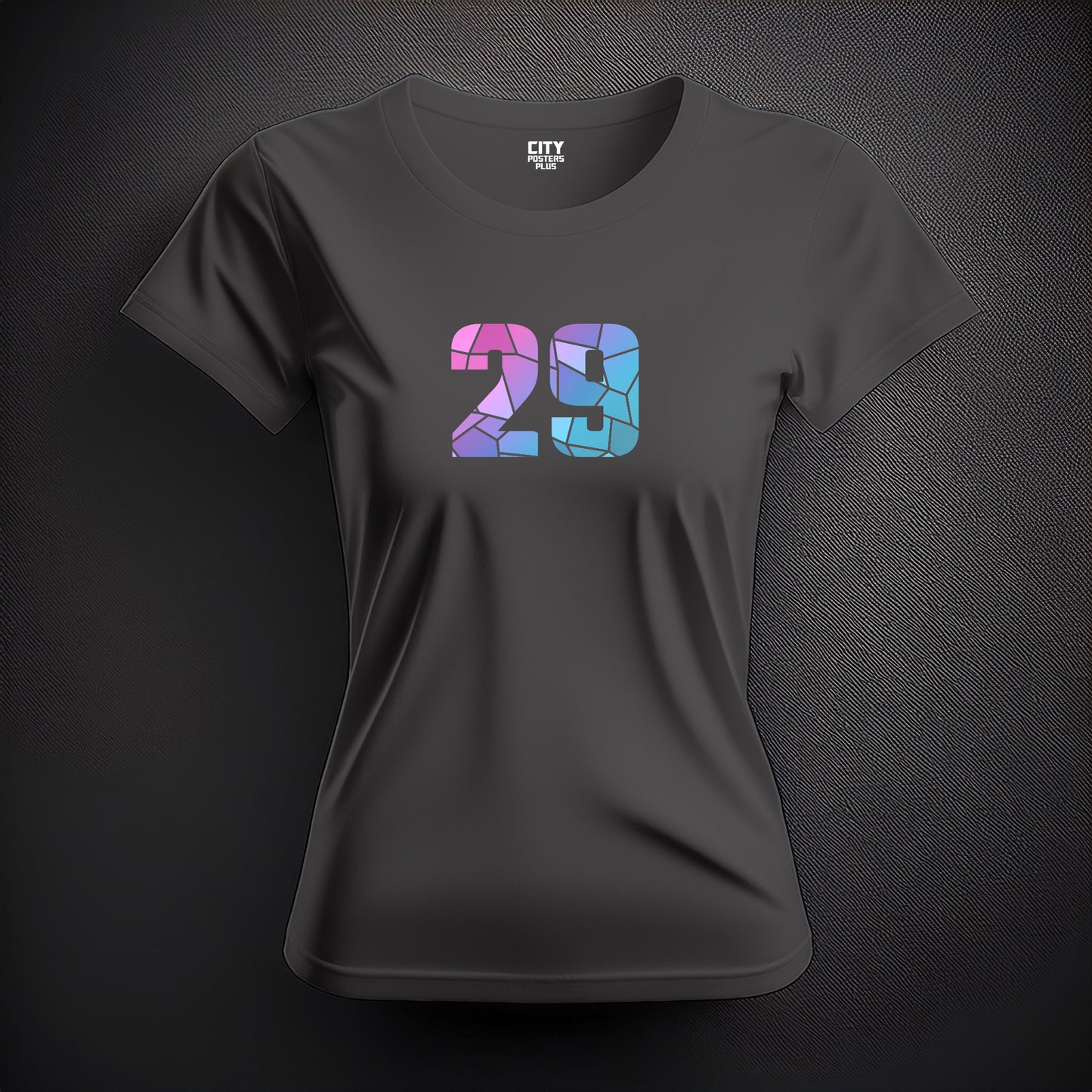 29 Number Women T-Shirt (Charcoal Grey)