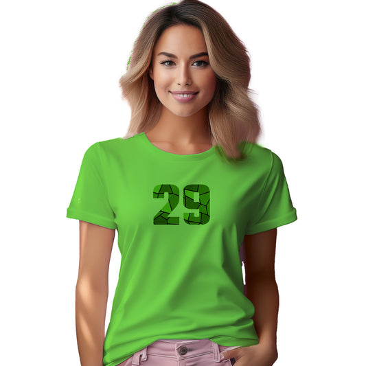 29 Number Women T-Shirt (Liril Green)