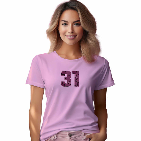 31 Number Women T-Shirt (Light Pink)