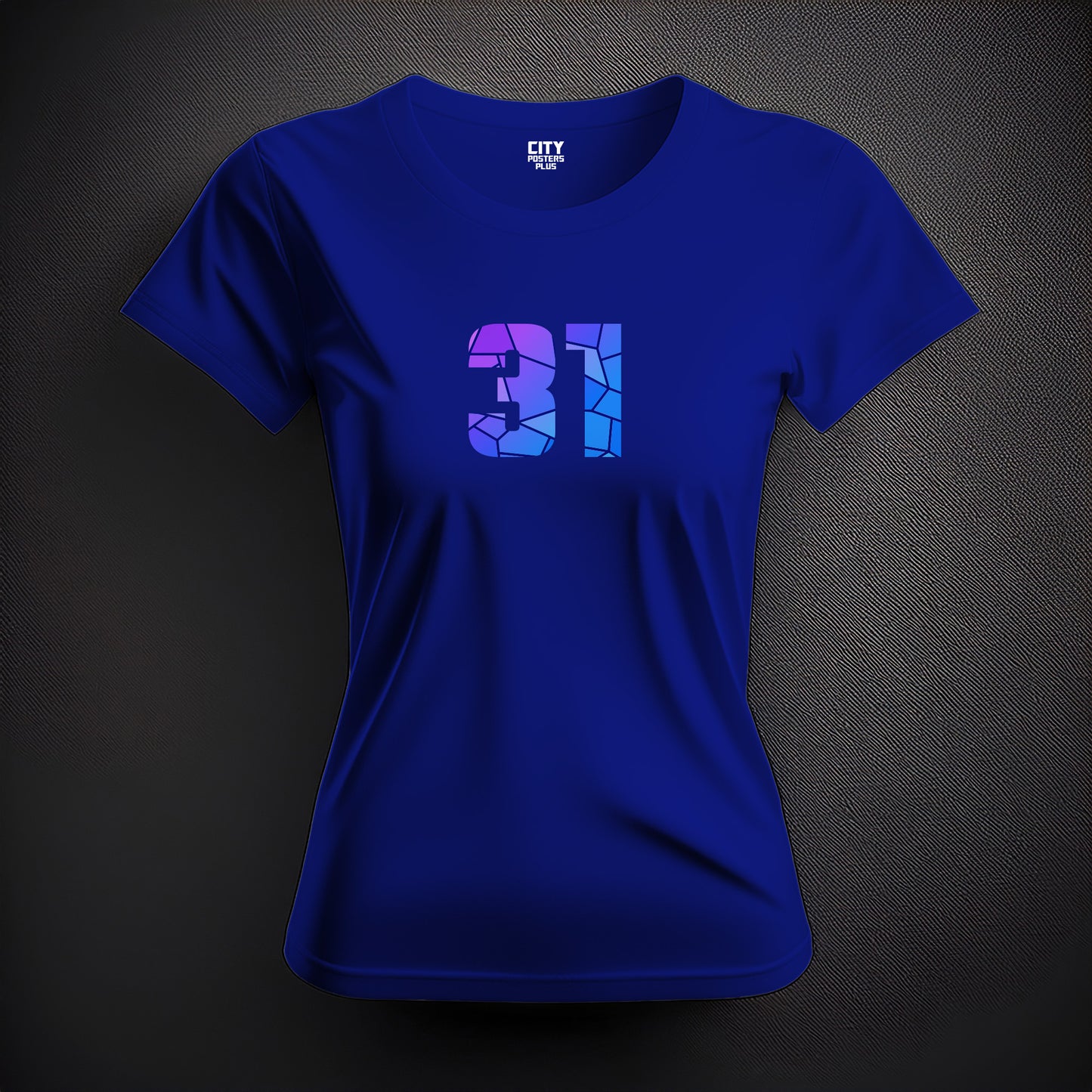 31 Number Women T-Shirt (Royal Blue)