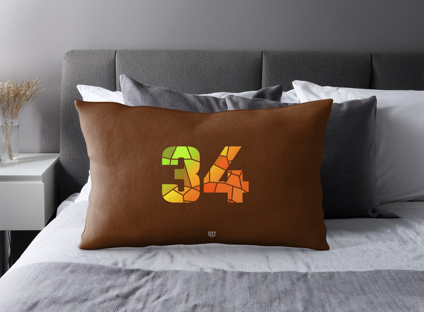 Print Deliver Plus 34 Number Square & Rectangle Pillow Cases