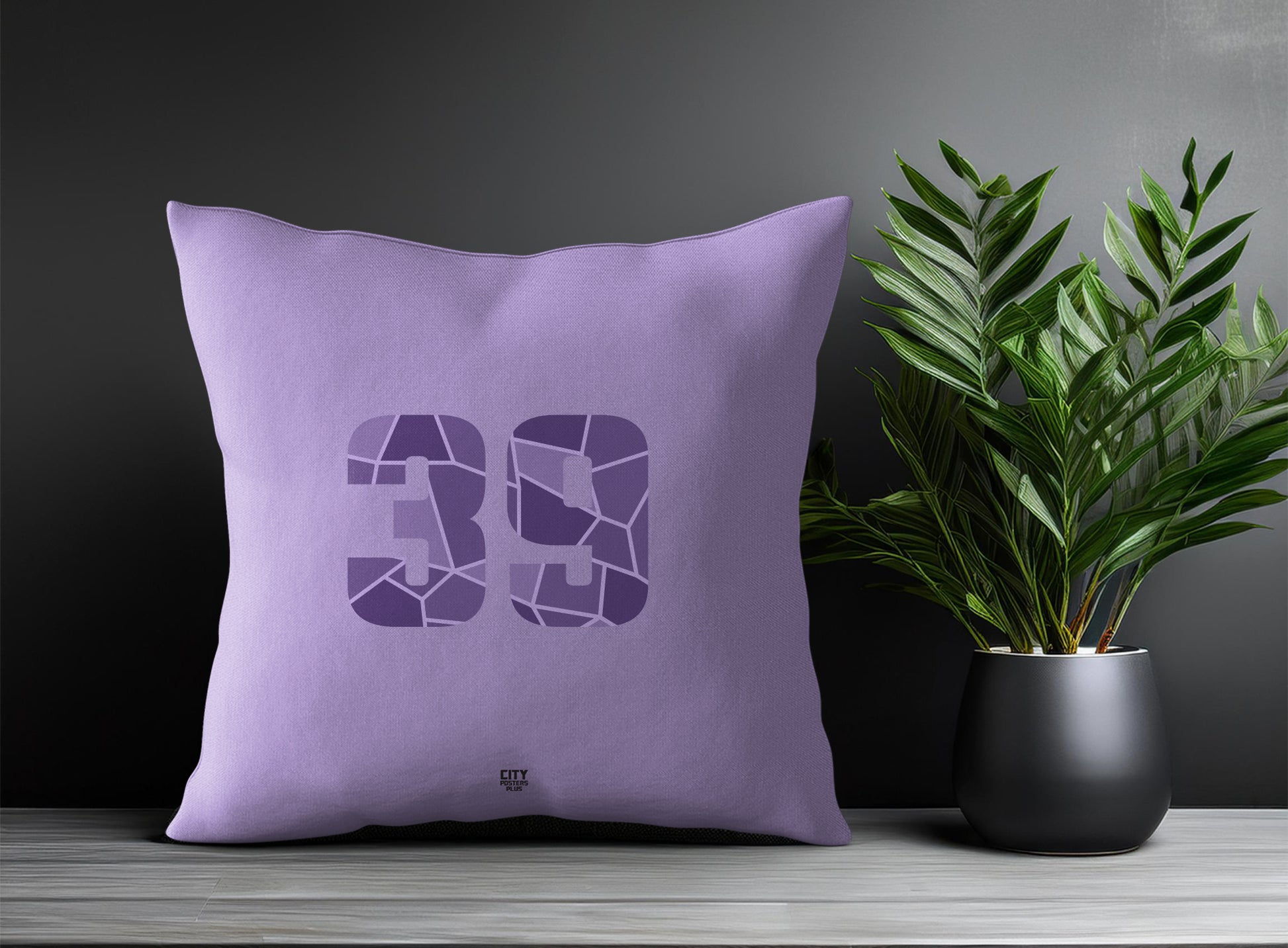 Print Deliver Plus 39 Number Square & Rectangle Pillow Cases | Modern Numeric Throw Pillow Covers 