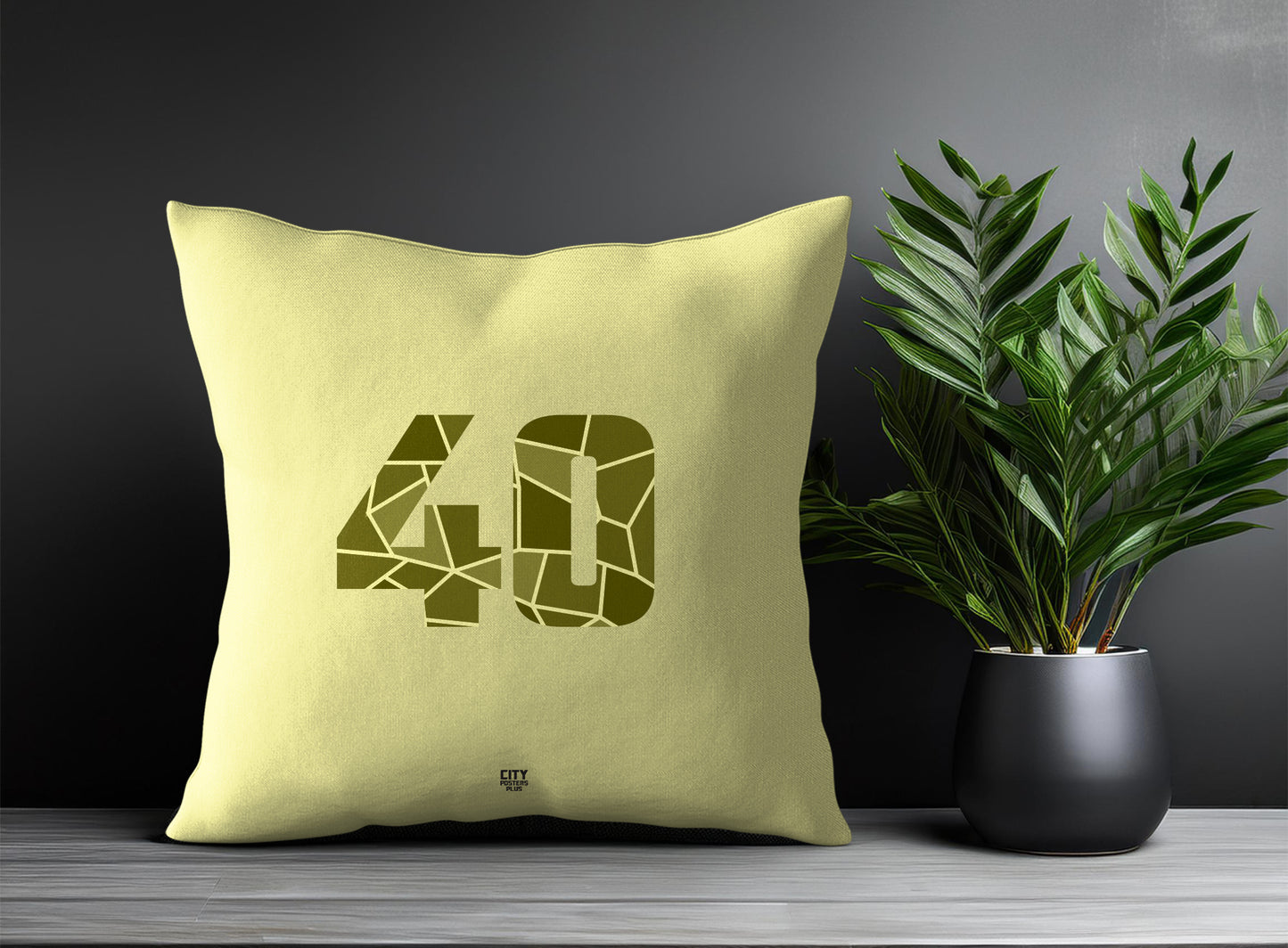 Print Deliver Plus 40 Number Square & Rectangle Pillow Cases | Modern Numeric Throw Pillow Covers 