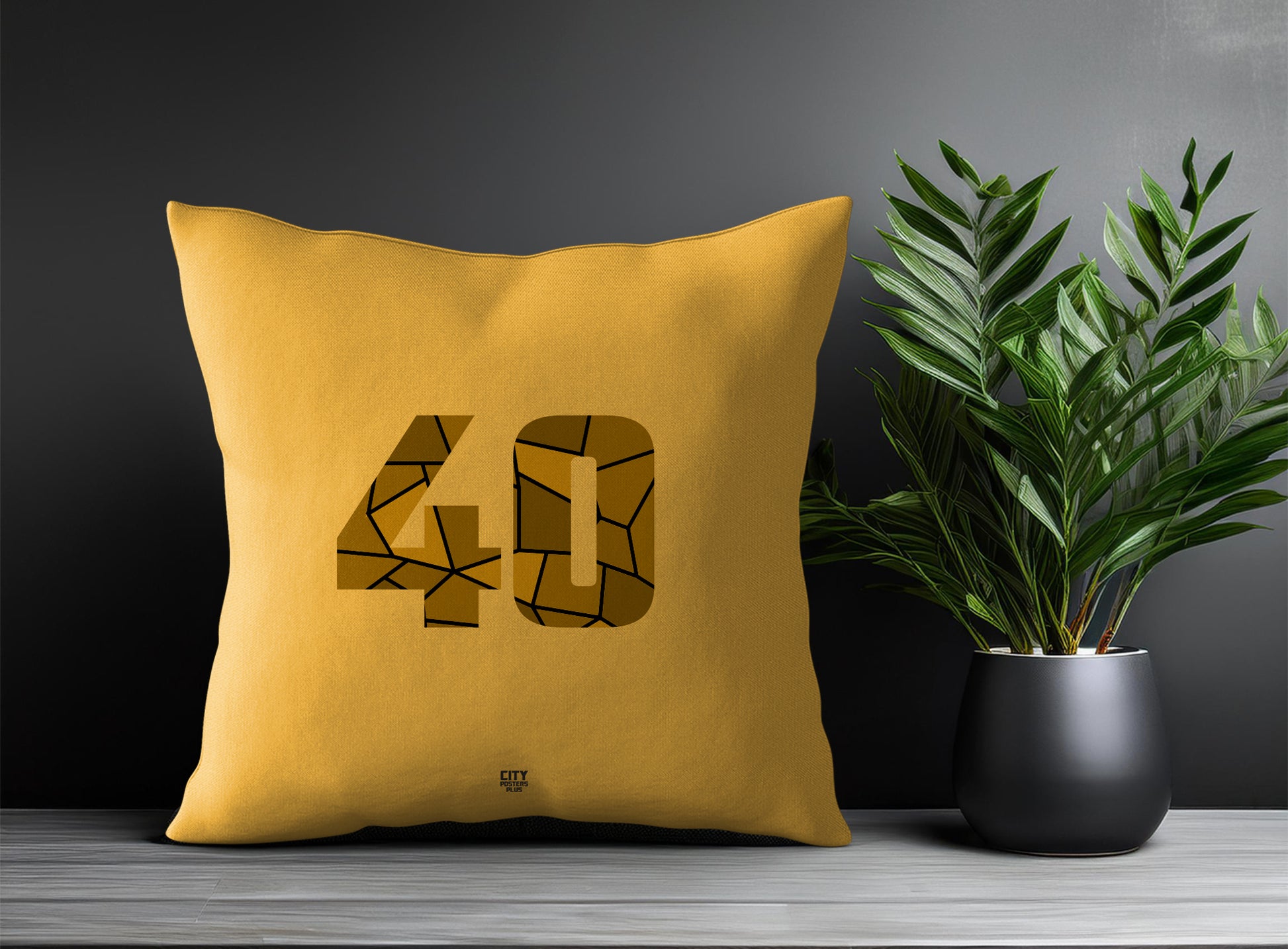Print Deliver Plus 40 Number Square & Rectangle Pillow Cases | Modern Numeric Throw Pillow Covers 