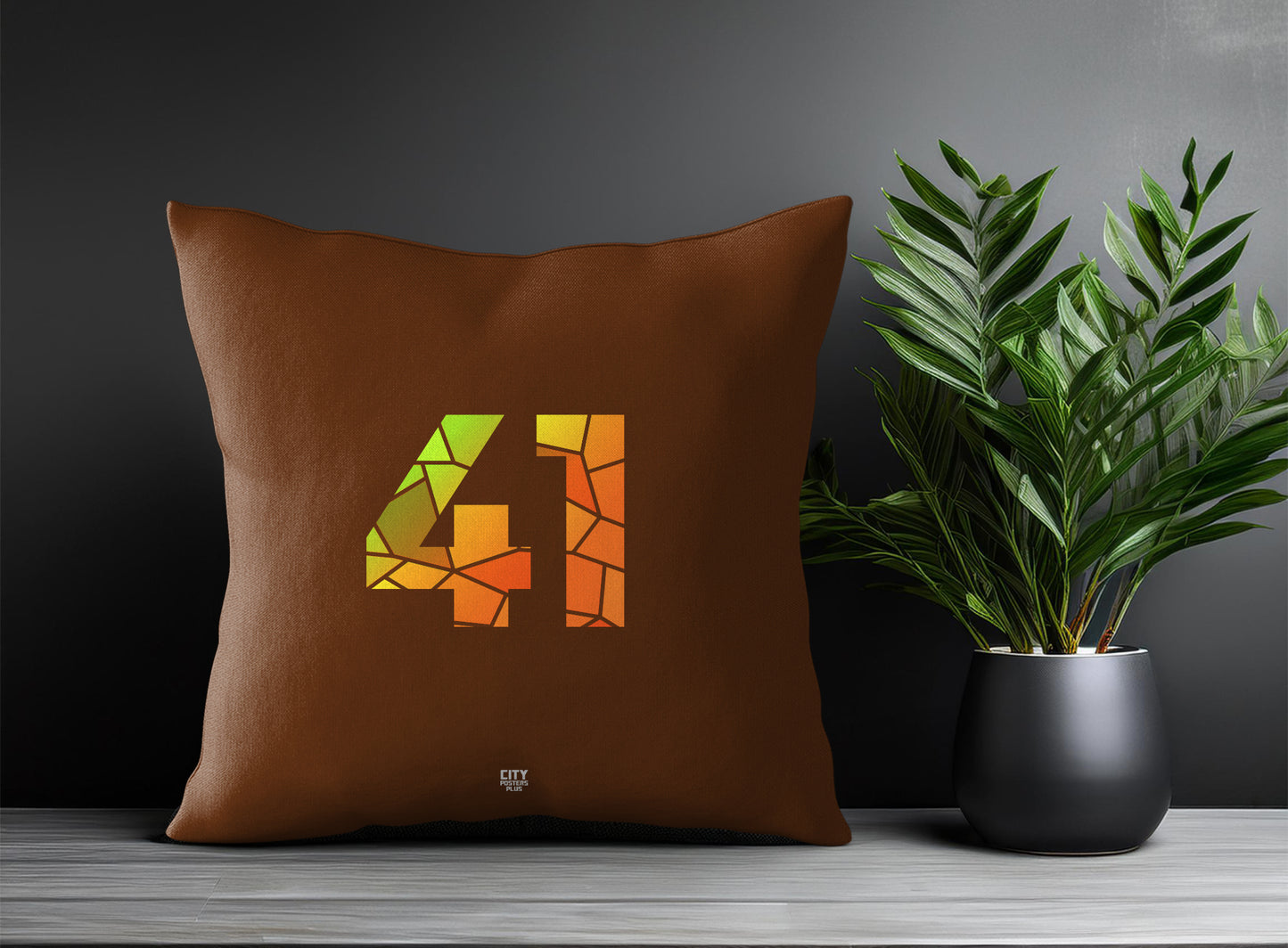 Print Deliver Plus 41 Number Square & Rectangle Pillow Cases | Modern Numeric Throw Pillow Covers 
