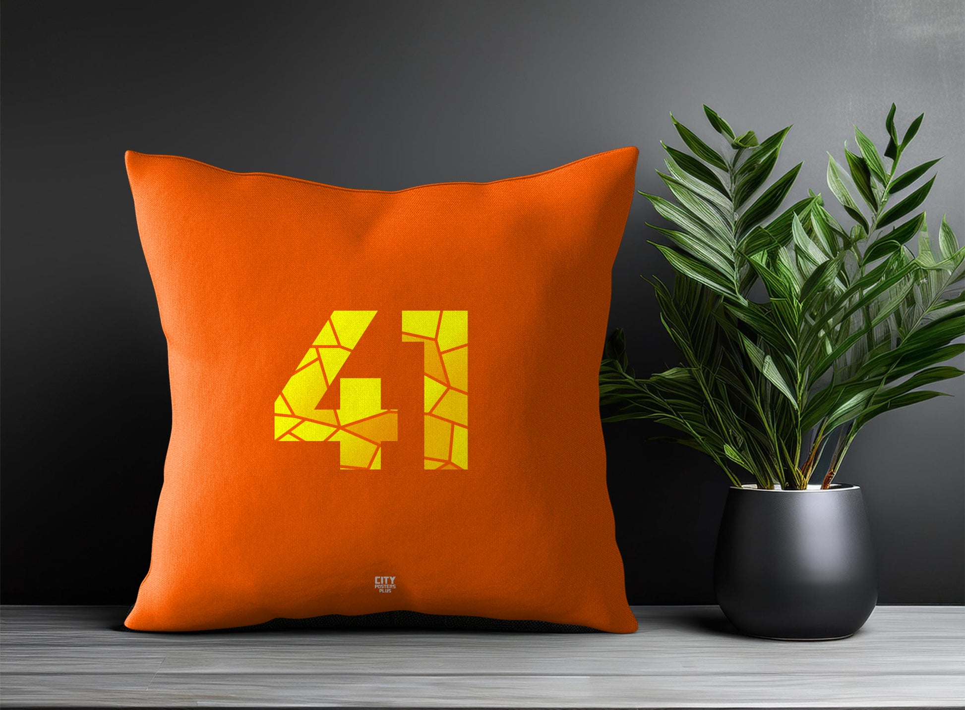 Print Deliver Plus 41 Number Square & Rectangle Pillow Cases | Modern Numeric Throw Pillow Covers 