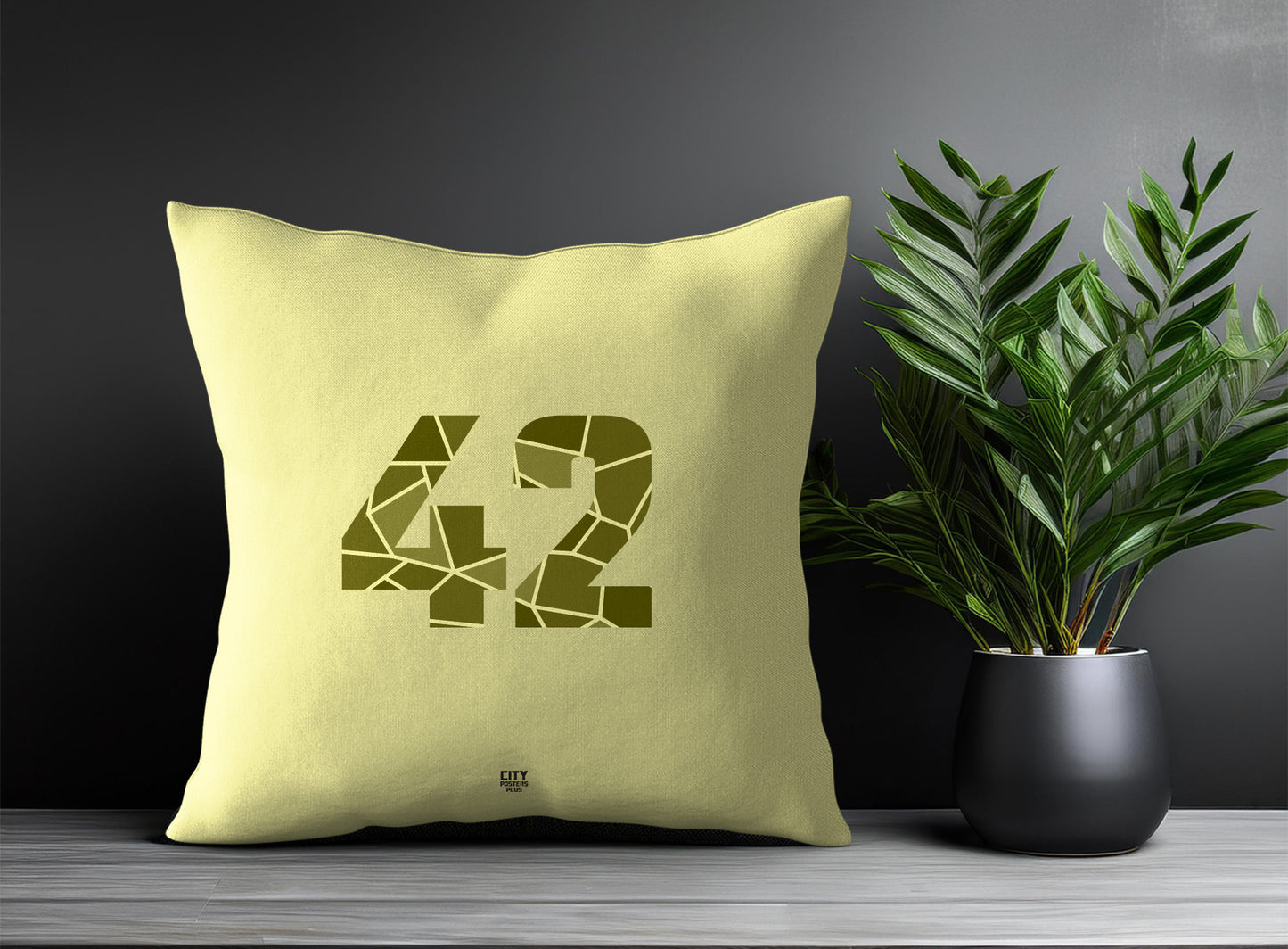 Print Deliver Plus 42 Number Square & Rectangle Pillow Cases | Modern Numeric Throw Pillow Covers 