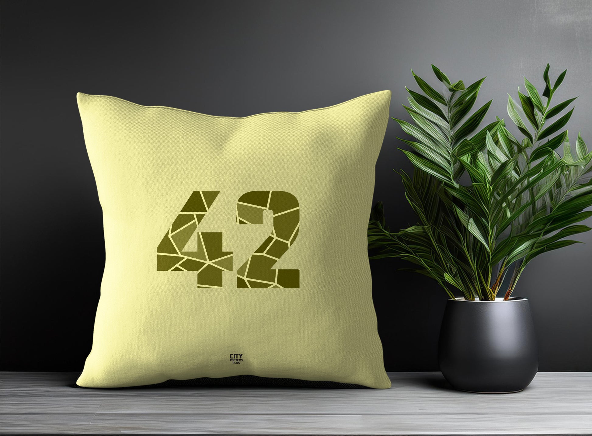 Print Deliver Plus 42 Number Square & Rectangle Pillow Cases | Modern Numeric Throw Pillow Covers 