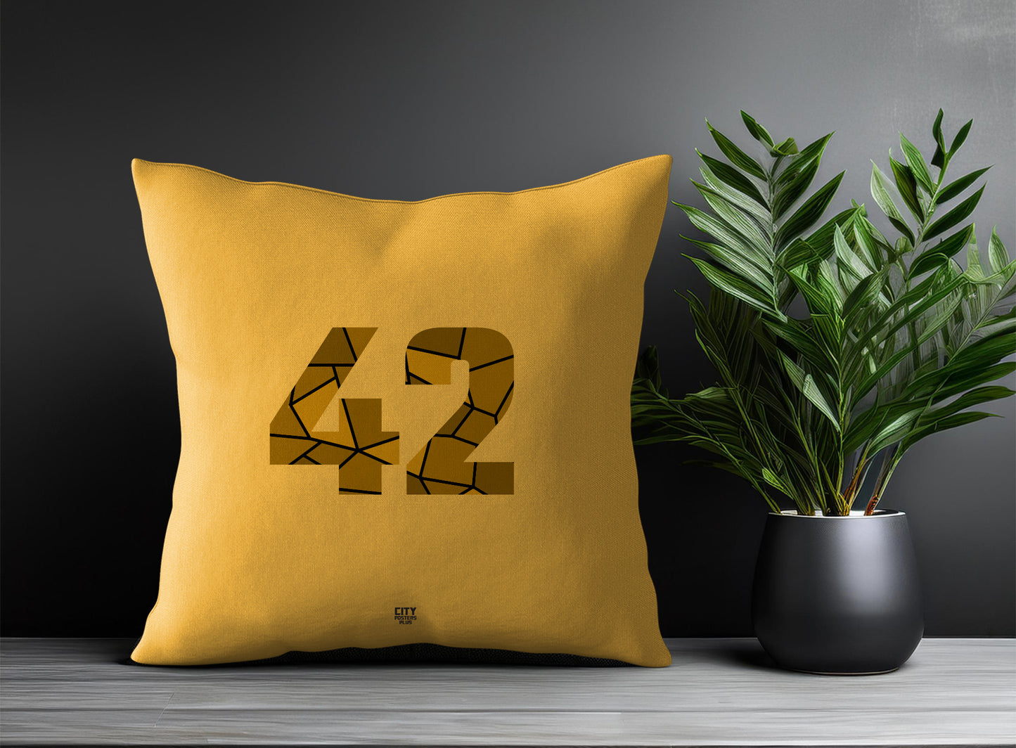 Print Deliver Plus 42 Number Square & Rectangle Pillow Cases | Modern Numeric Throw Pillow Covers 