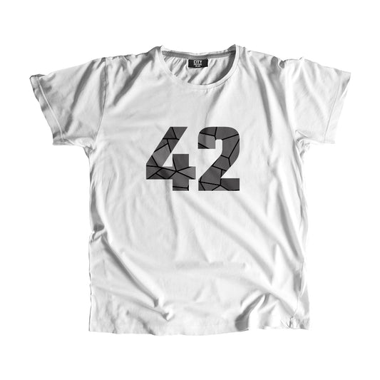 42 Number Men Unisex T-Shirt (White)