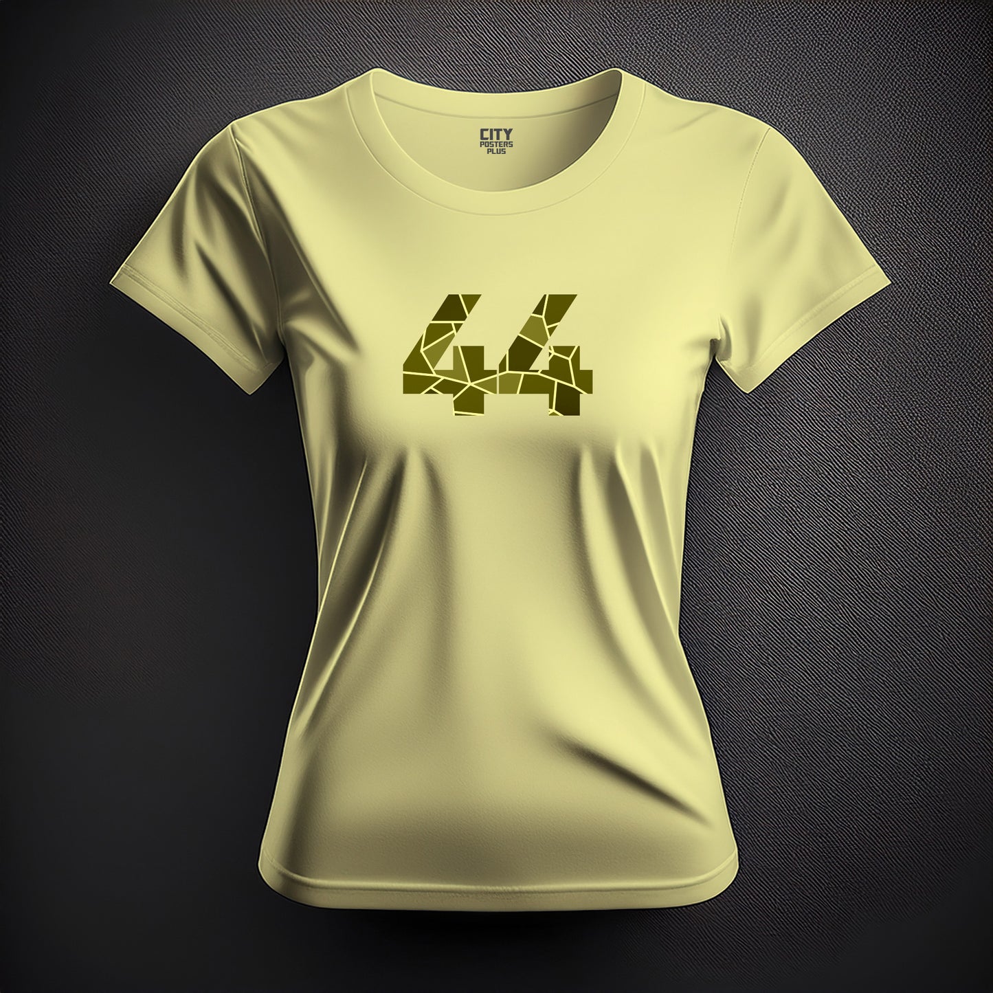 44 Number Women T-Shirt (Butter Yellow)