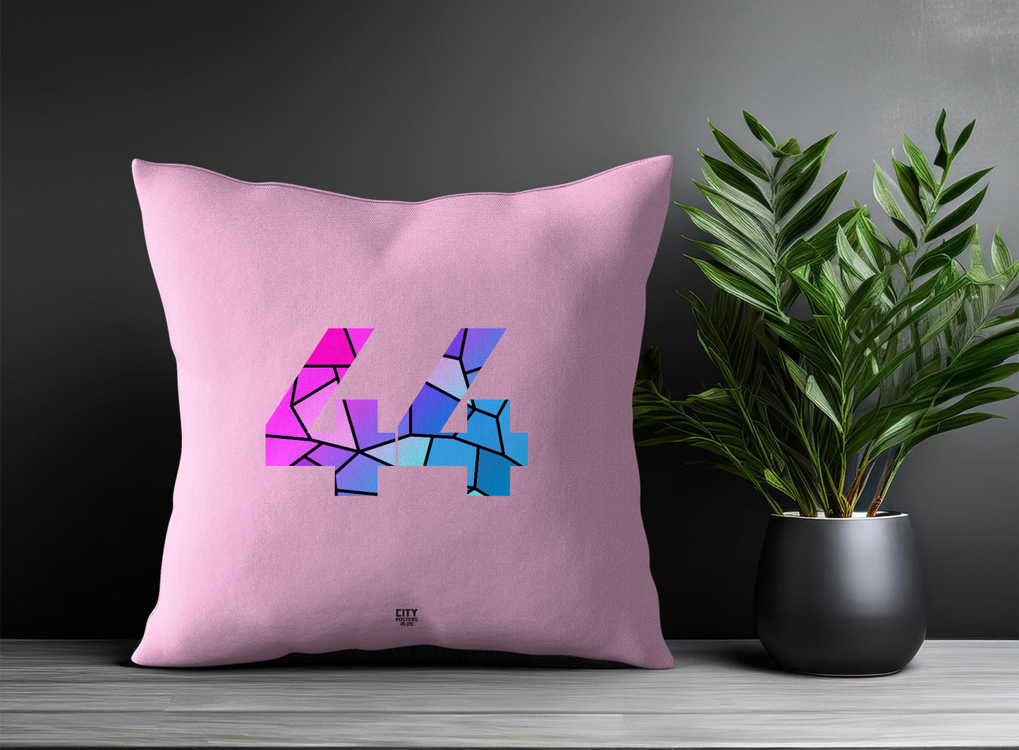 Print Deliver Plus 44 Number Square & Rectangle Pillow Cases | Modern Numeric Throw Pillow Covers 