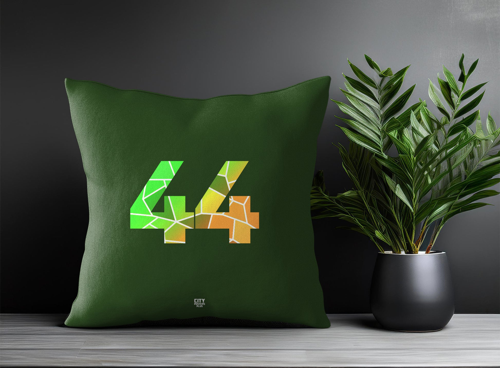 Print Deliver Plus 44 Number Square & Rectangle Pillow Cases | Modern Numeric Throw Pillow Covers 