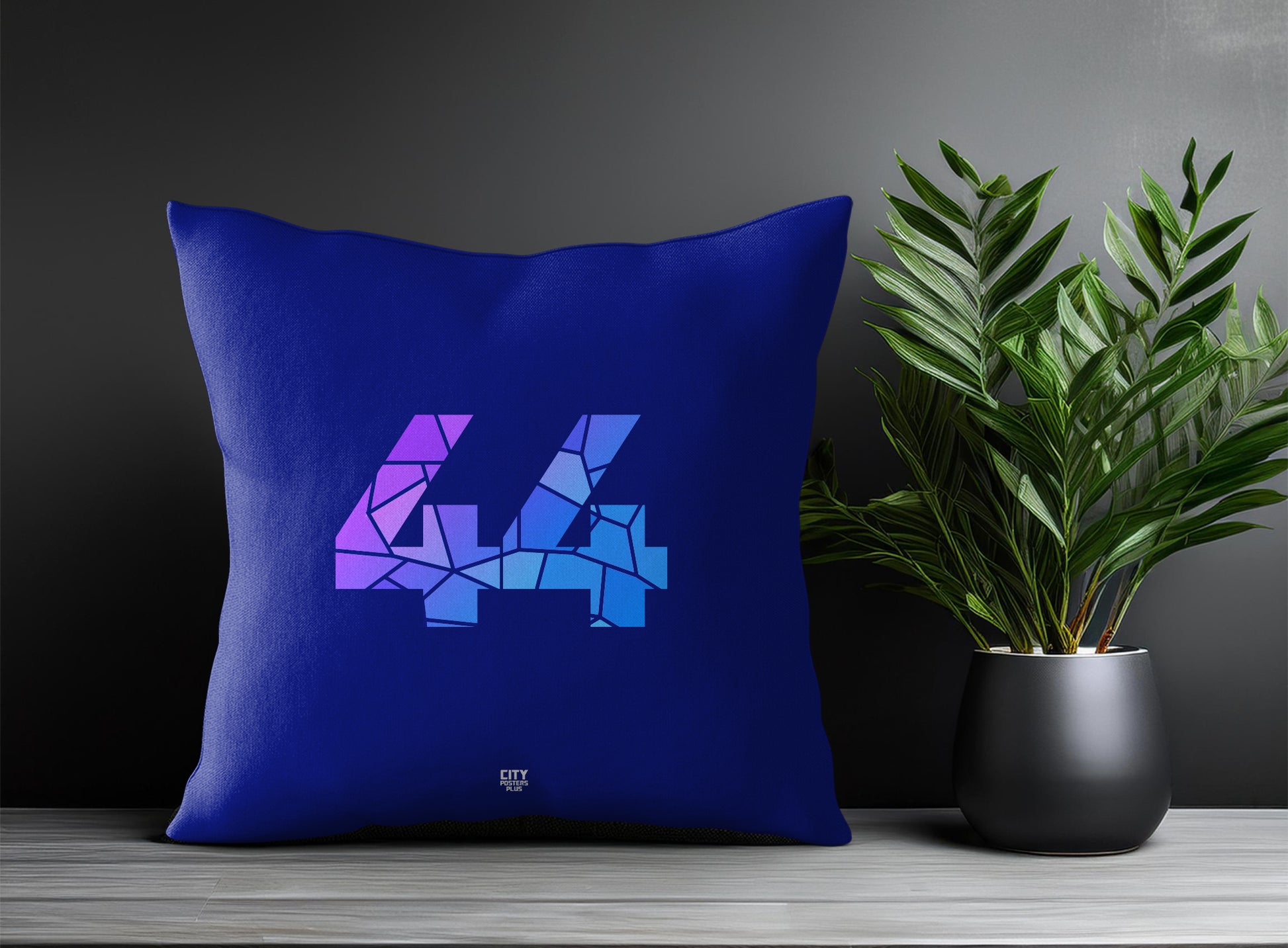 Print Deliver Plus 44 Number Square & Rectangle Pillow Cases | Modern Numeric Throw Pillow Covers 