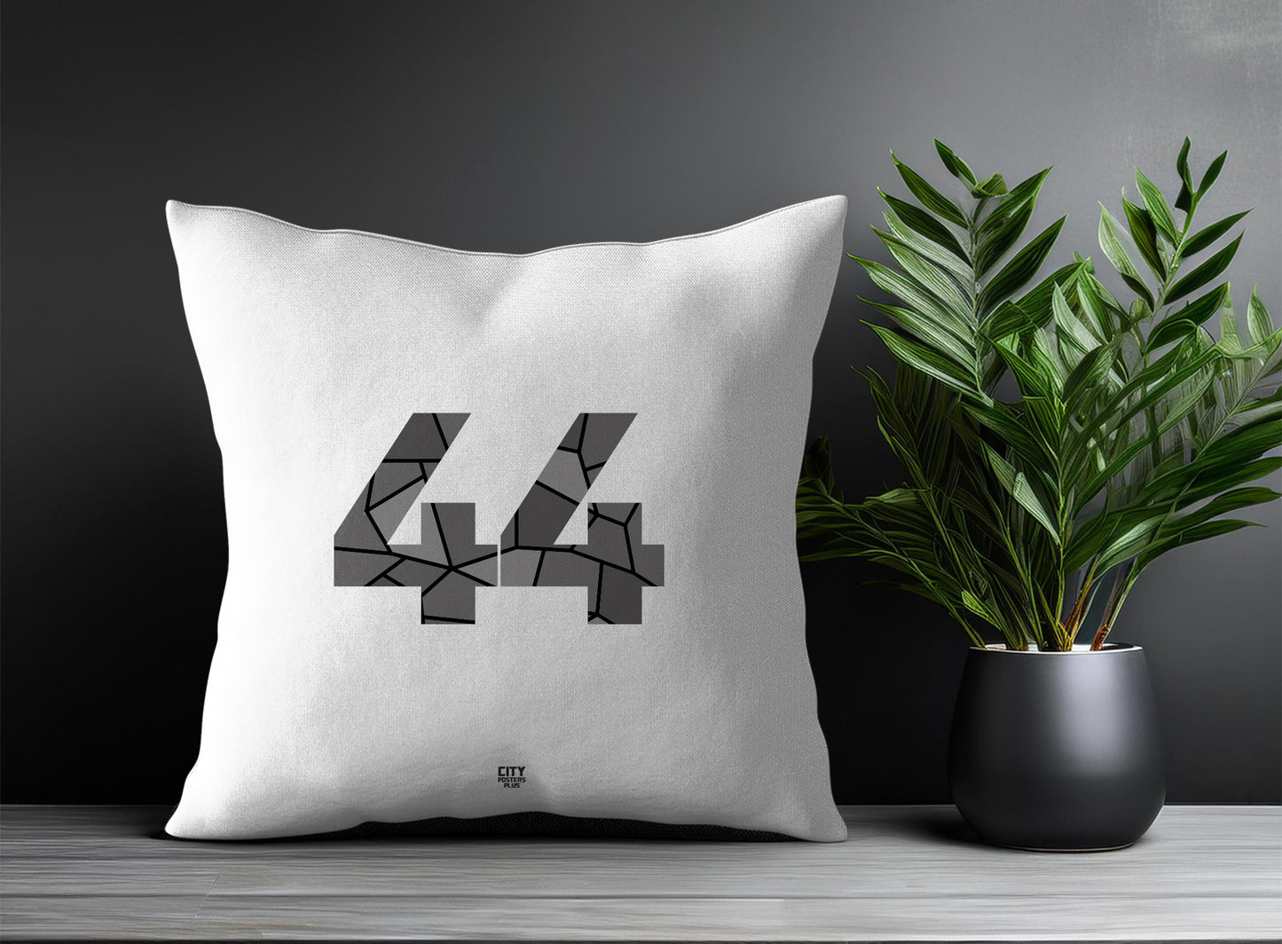 Print Deliver Plus 44 Number Square & Rectangle Pillow Cases | Modern Numeric Throw Pillow Covers 