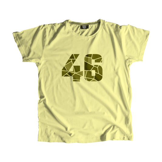 46 Number Men Unisex T-Shirt (Butter Yellow)