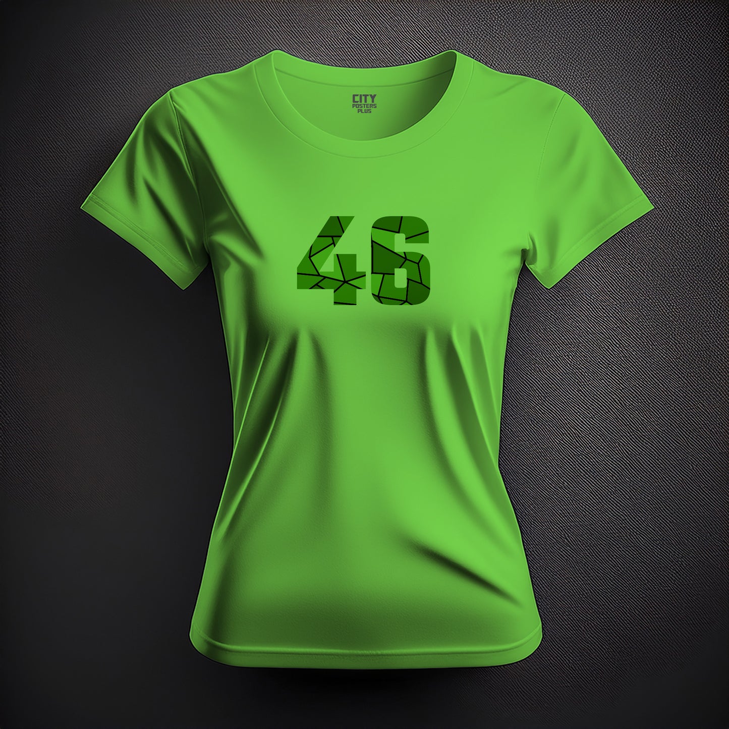 46 Number Women T-Shirt (Liril Green)