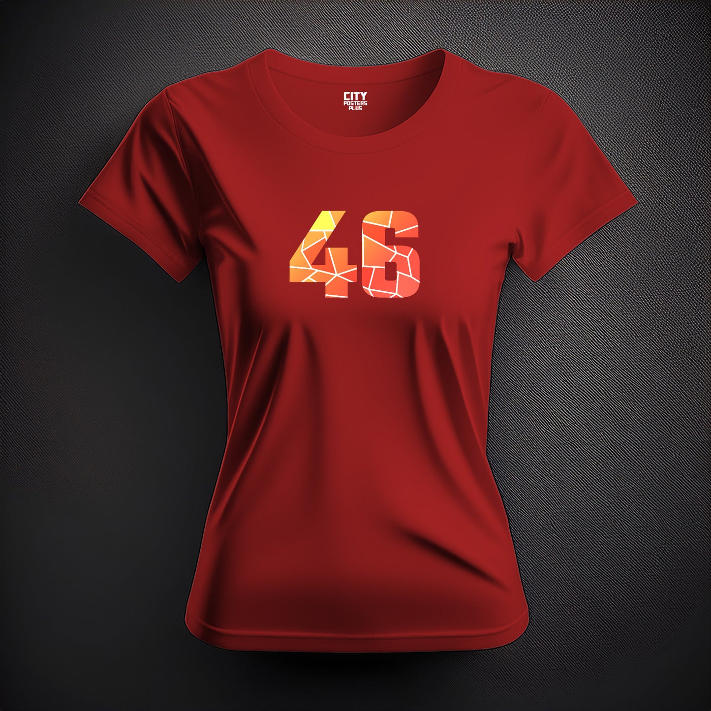 46 Number Women T-Shirt (Red)