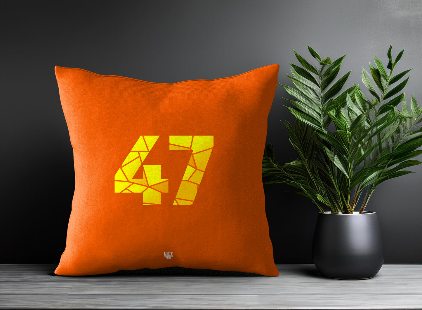 Print Deliver Plus 47 Number Square & Rectangle Pillow Cases | Modern Numeric Throw Pillow Covers 