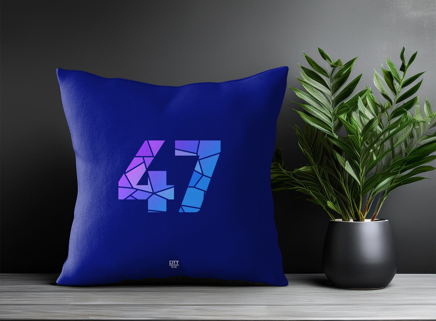 Print Deliver Plus 47 Number Square & Rectangle Pillow Cases | Modern Numeric Throw Pillow Covers 