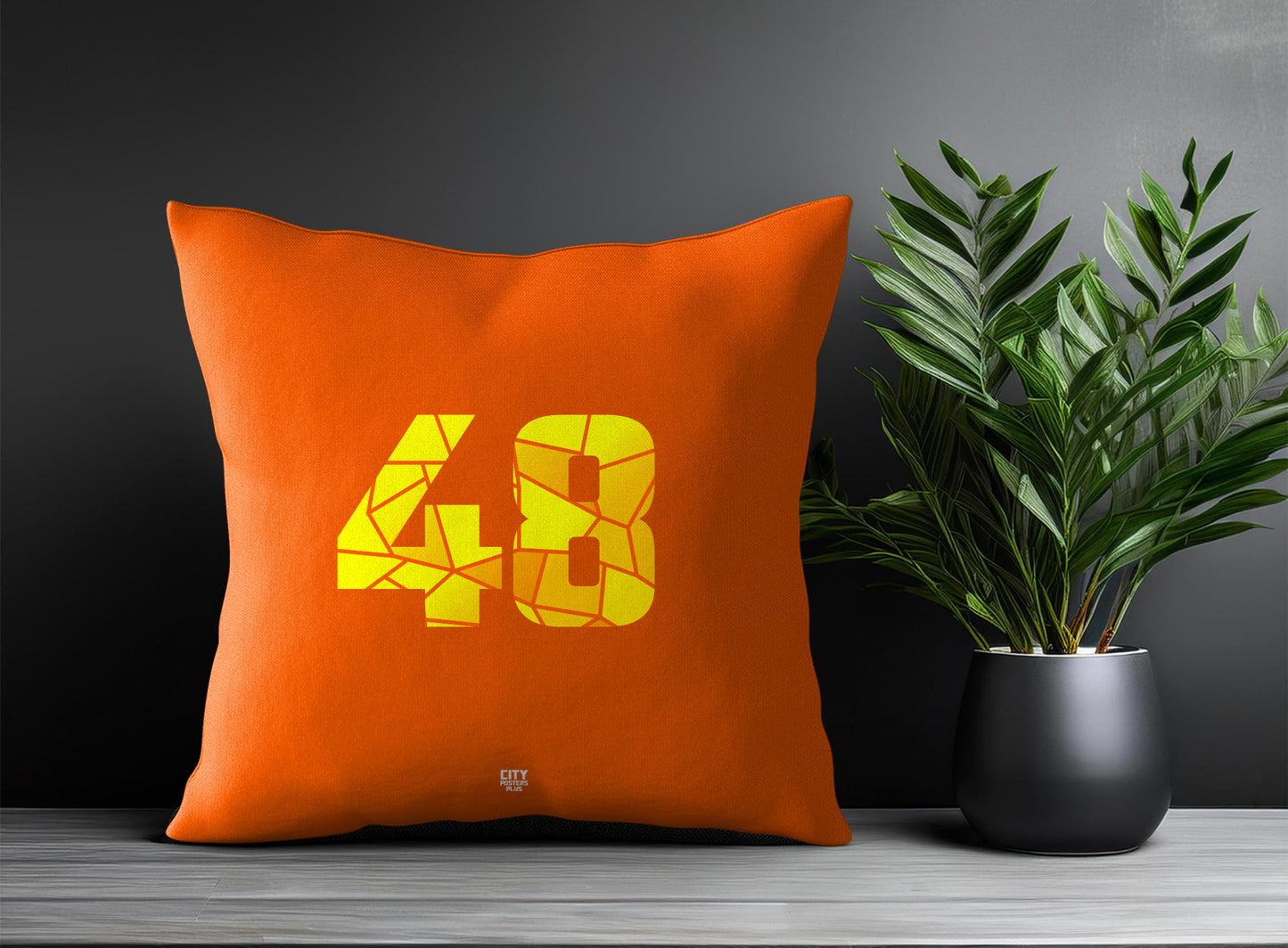 Print Deliver Plus 48 Number Square & Rectangle Pillow Cases | Modern Numeric Throw Pillow Covers 