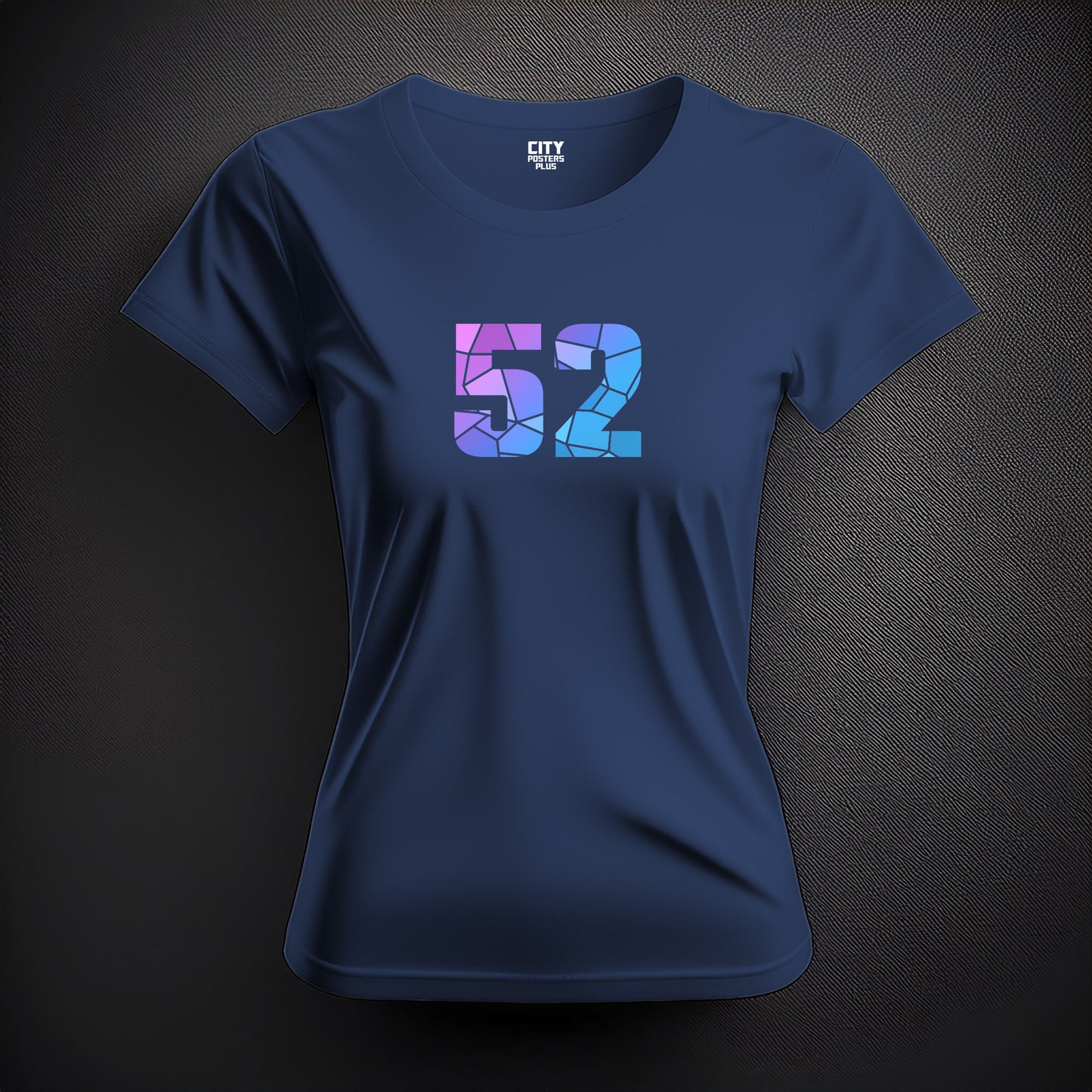 52 Number Women T-Shirt (Navy Blue)