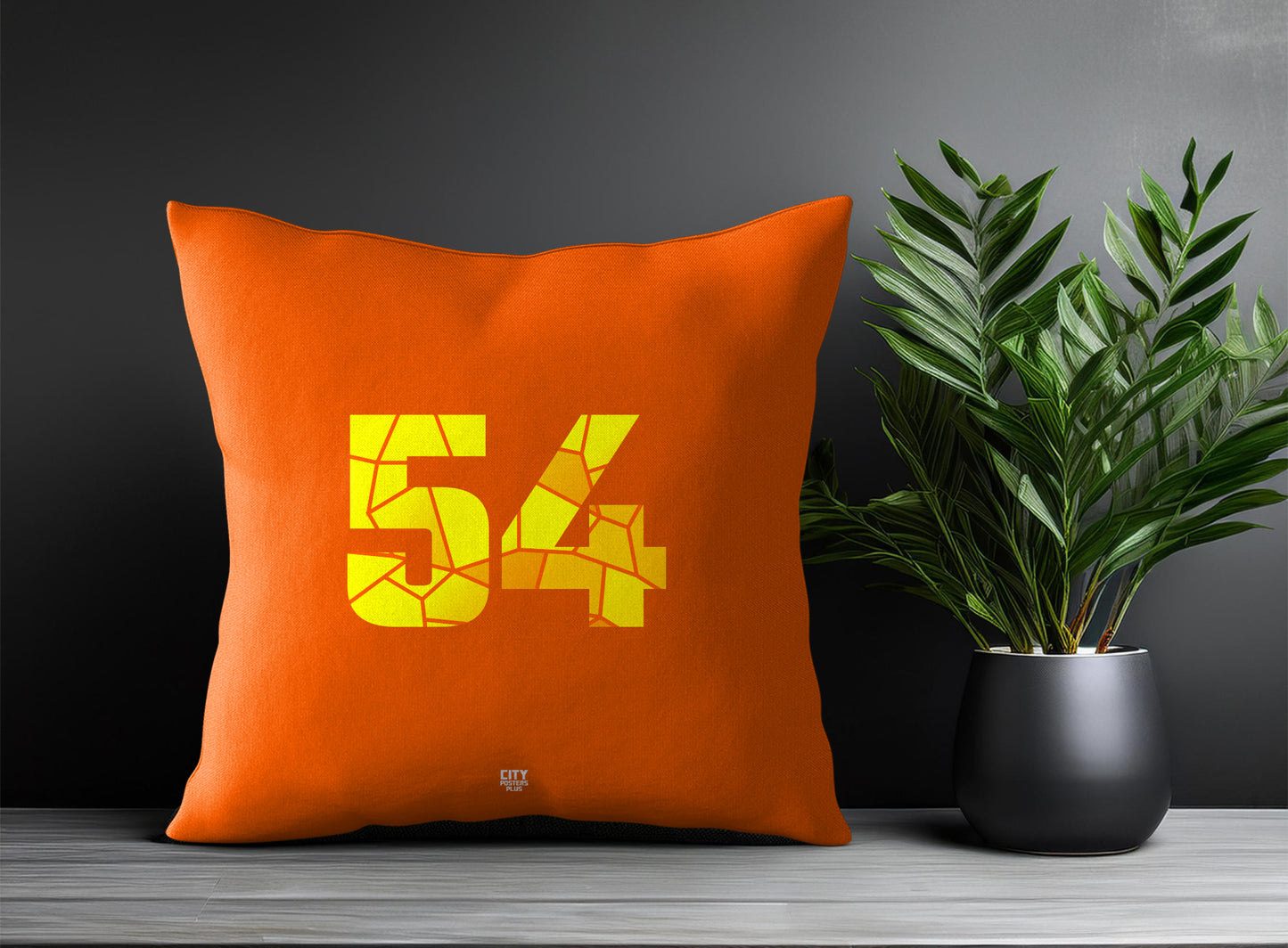 Print Deliver Plus 54 Number Square & Rectangle Pillow Cases | Modern Numeric Throw Pillow Covers 
