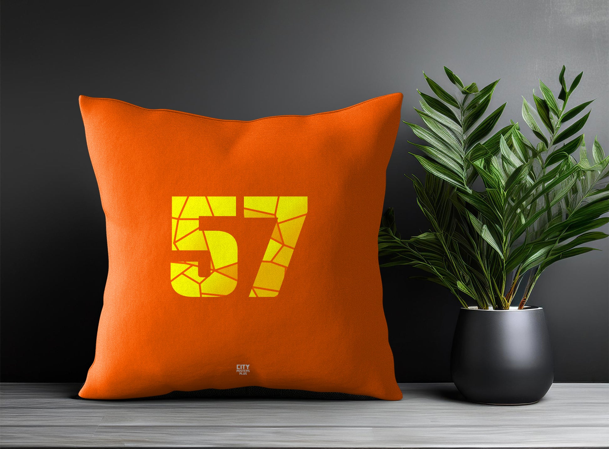 Print Deliver Plus 57 Number Square & Rectangle Pillow Cases | Modern Numeric Throw Pillow Covers 