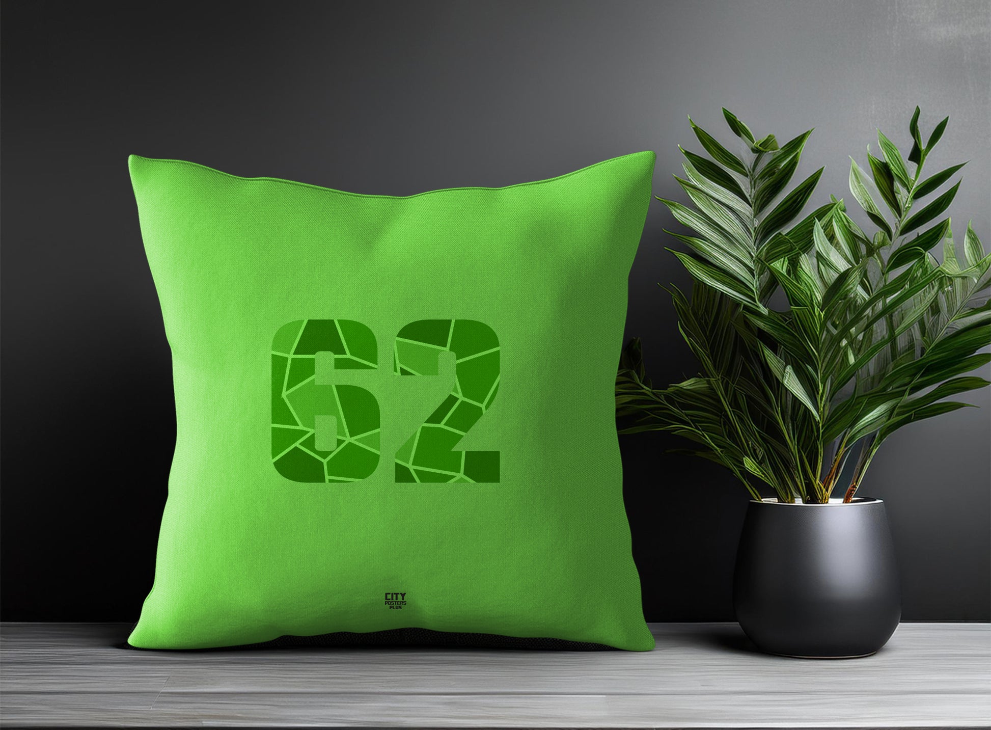 Print Deliver Plus 62 Number Square & Rectangle Pillow Cases | Modern Numeric Throw Pillow Covers 