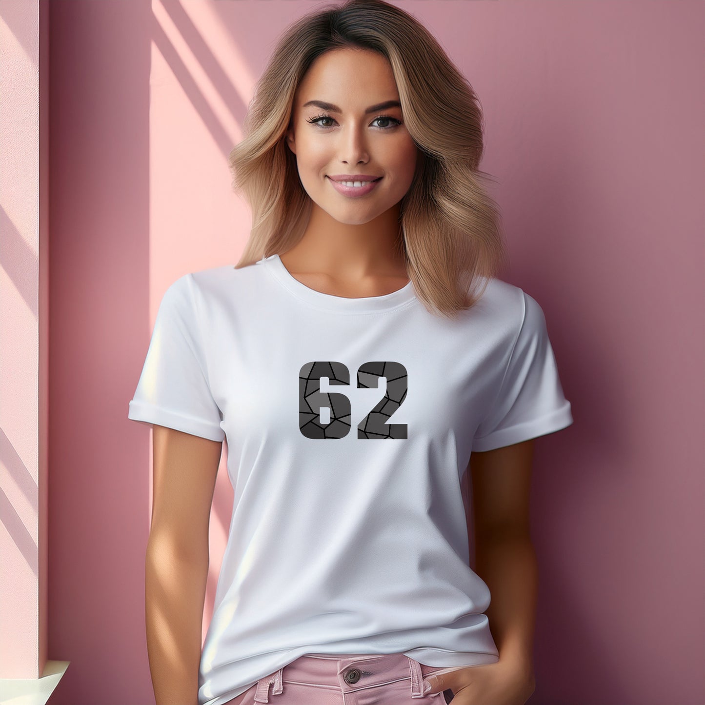 62 Number Women T-Shirt (White)