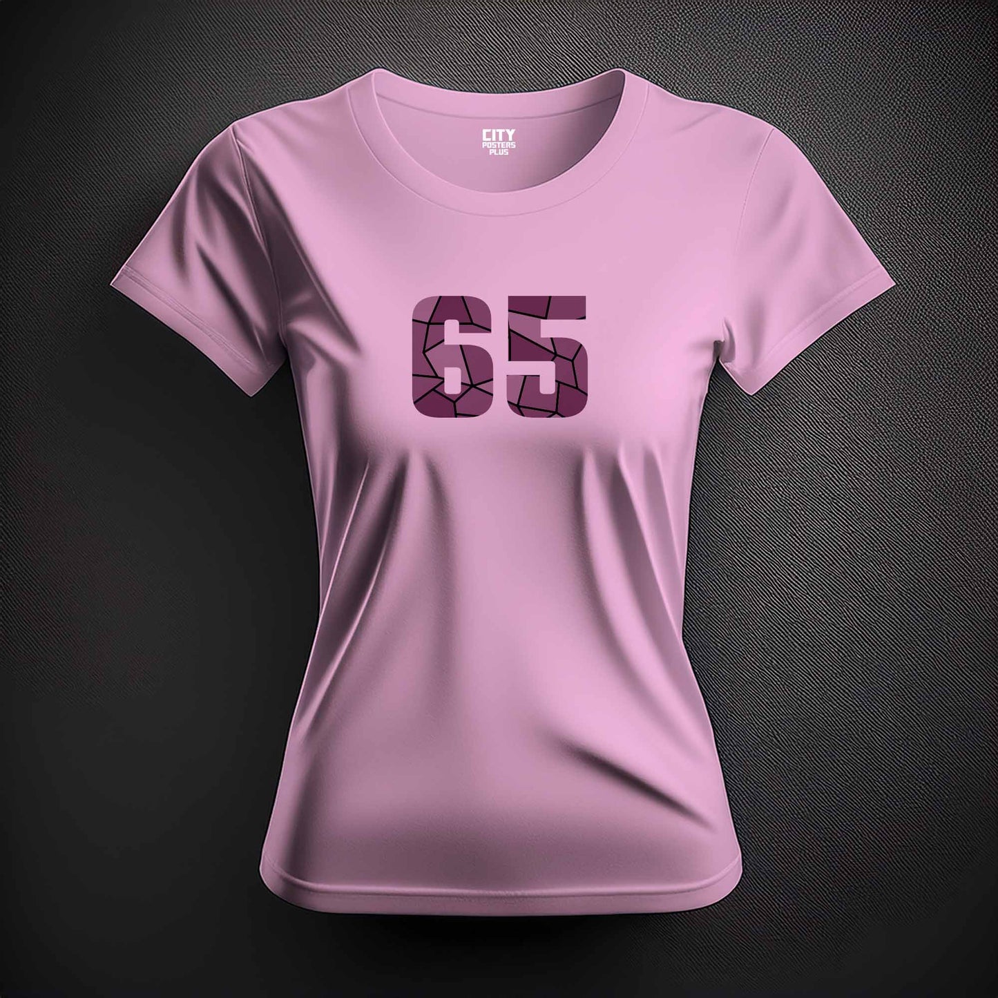 65 Number Women T-Shirt (Light Pink)