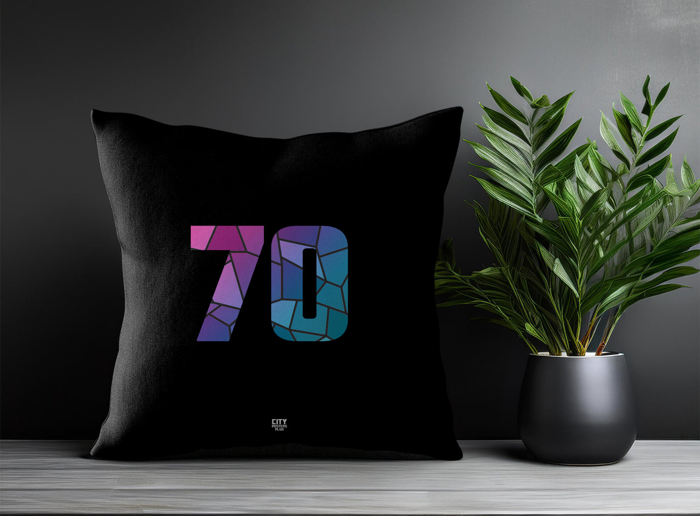 Print Deliver Plus 70 Number Square & Rectangle Pillow Cases | Modern Numeric Throw Pillow Covers 