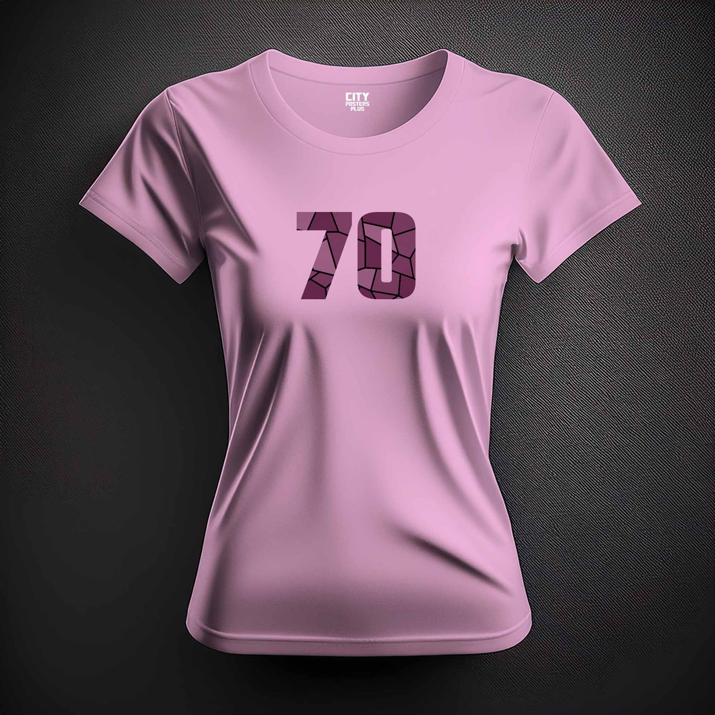 70 Number Women T-Shirt (Light Pink)